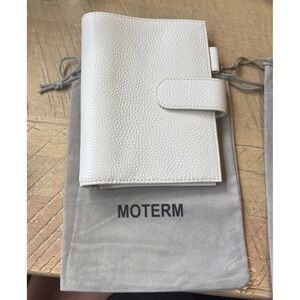 Moterm Original Plus Planner Cover A6+ Pebble Leather With Rings Cream